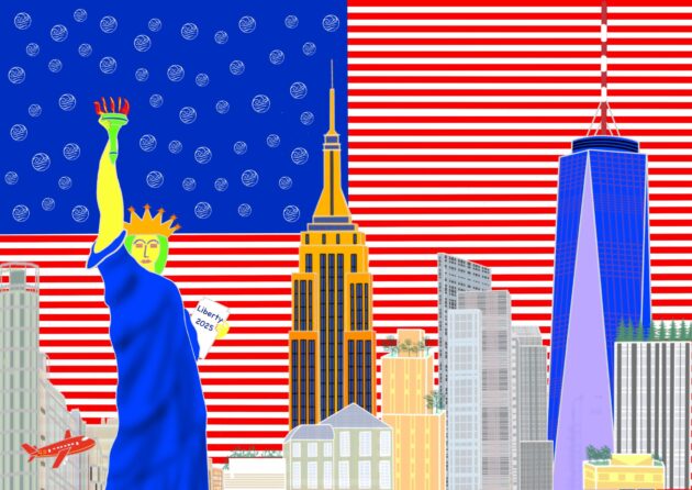 Freiheitsstatue /Statue od Liberty in New York - Digital Painting - Gabriele Schreiber - travelpaintings -03